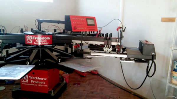 Автоматический карусельный станок для текстильной печати