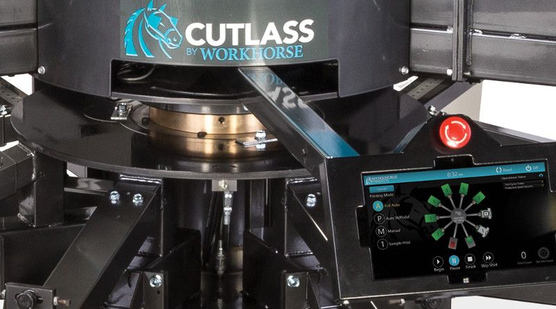 Автомат для шелкографии на футболках Workhorse Cutlass SE