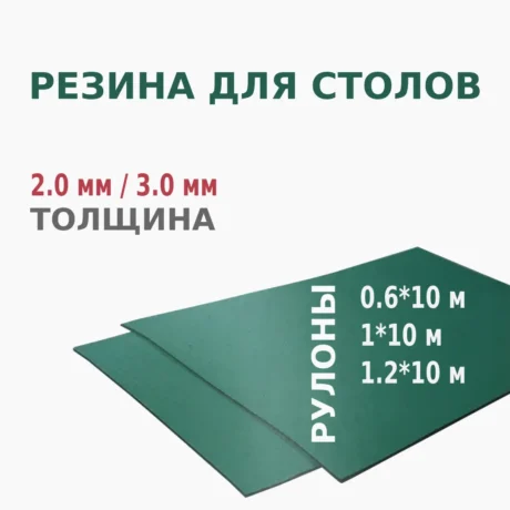 Резина для столов карусельных станков текстильной печати 2 и 3 мм, в рулонах 10м (Китай)